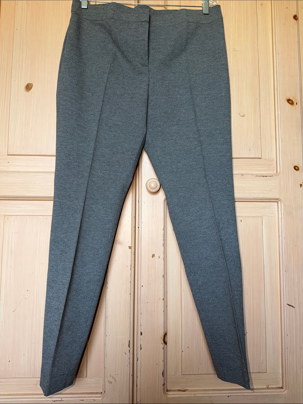 Akris Gray Ponte Skinny Pants